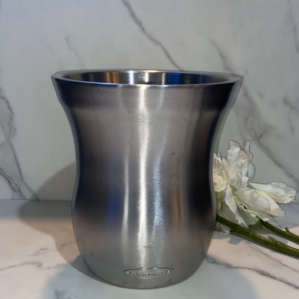 Calphalon Stainless Steel Metallic Silver Ice Bucket